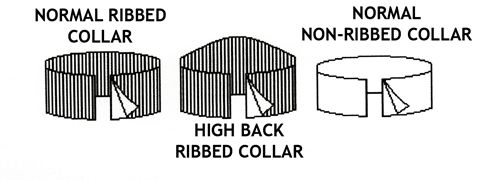 Three types of collar