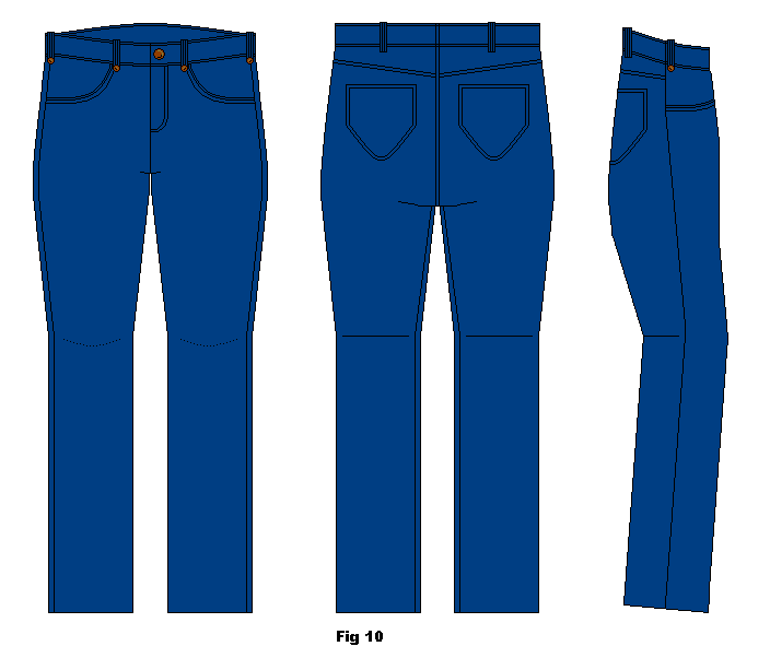 Turn the pants/jeans right side out and press the seam.