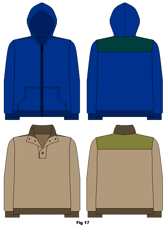 Alternative garment examples