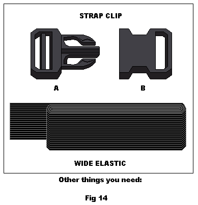Examples of clips and wide elastic